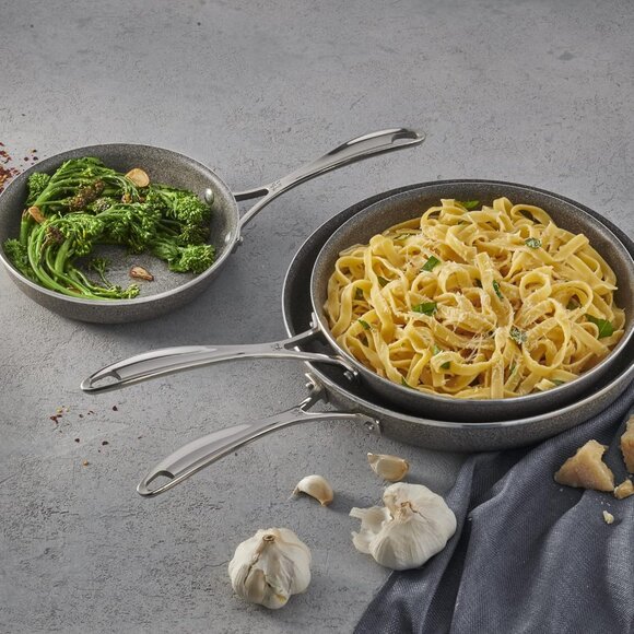 SET OF 3 HENCKELS CAPRI GRANITIUM FRYING PANS - Picture 1 of 16